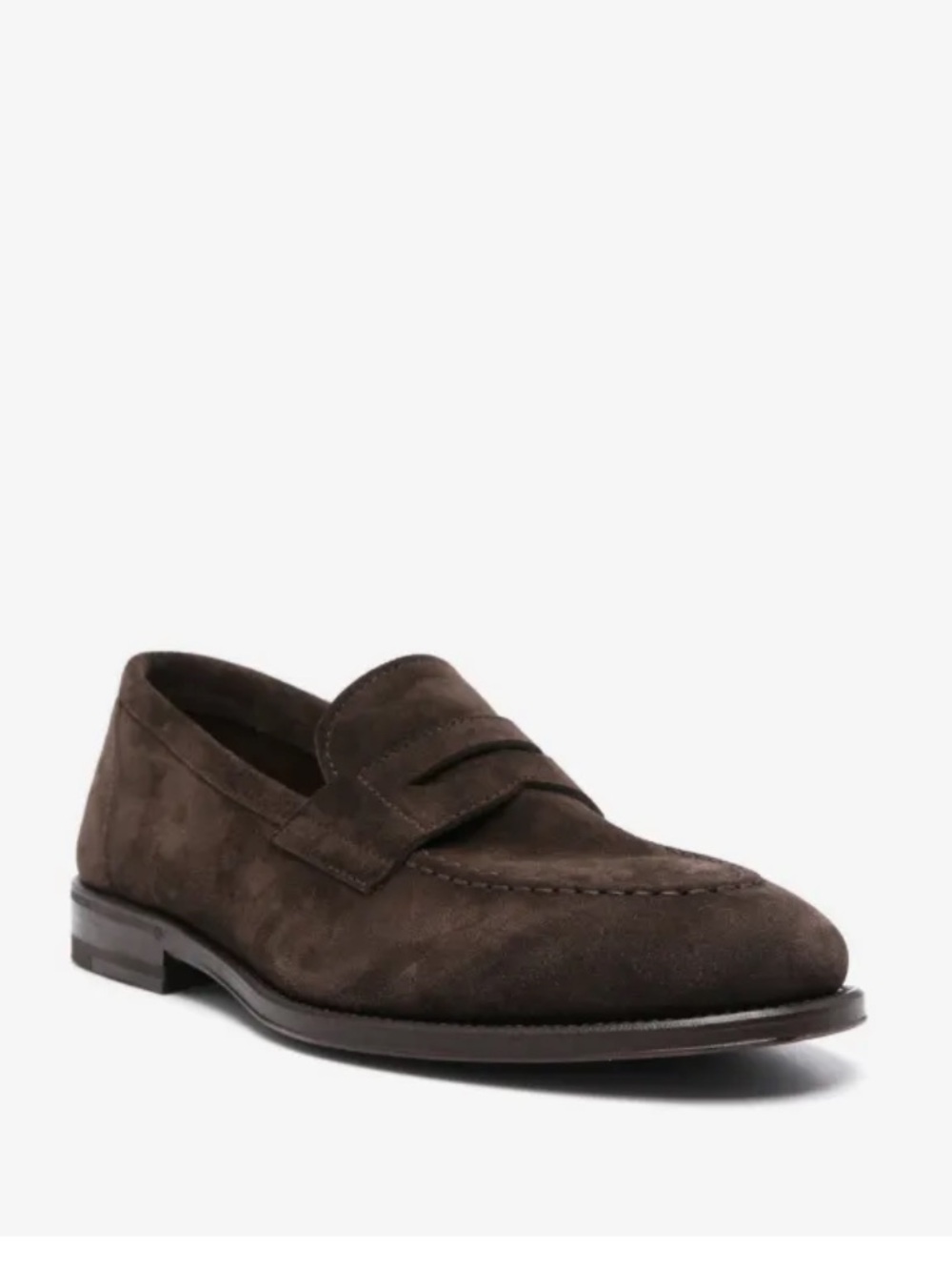 Men’s Henderson Brown Suede Penny Loafers